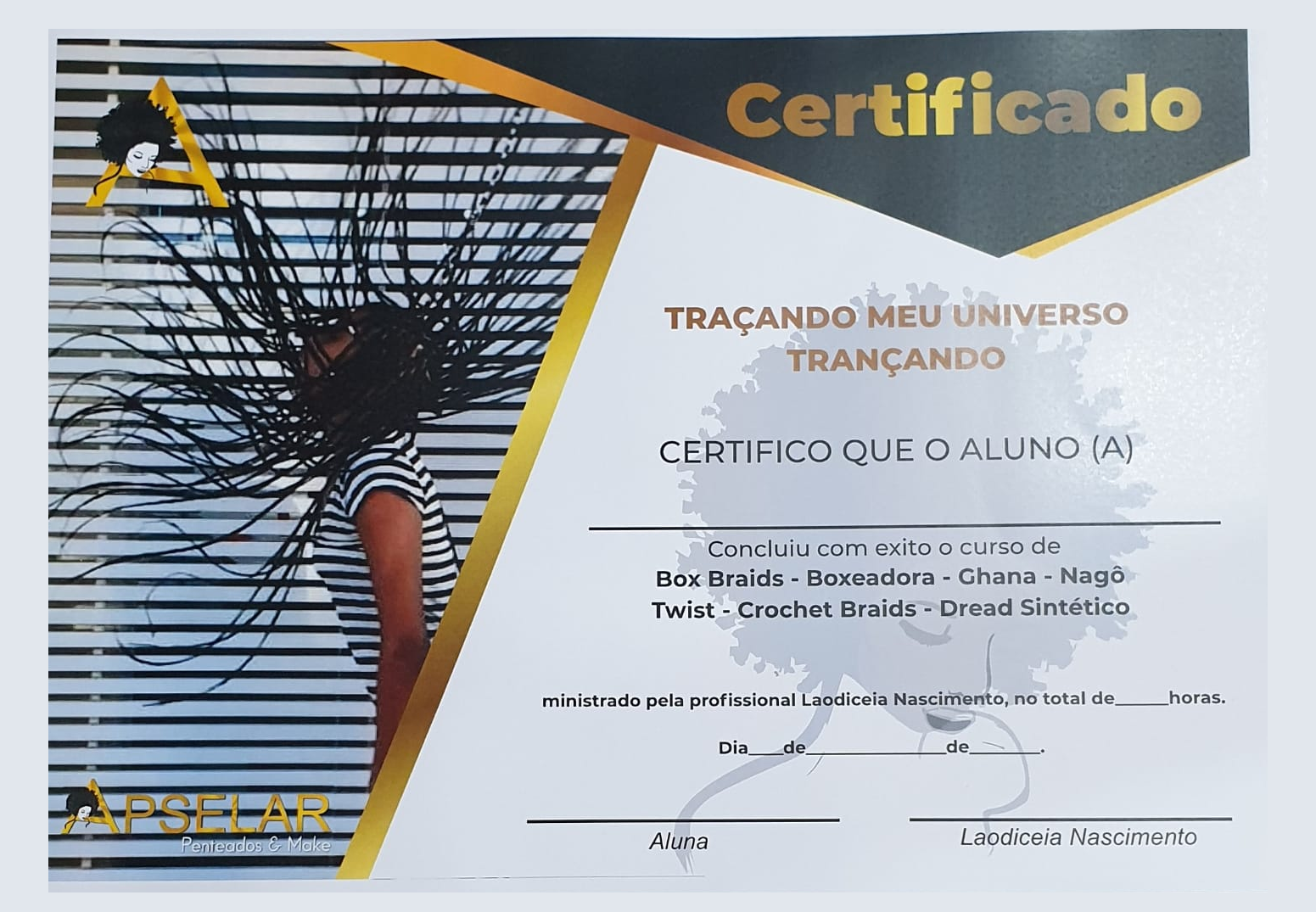 Certificado do curso