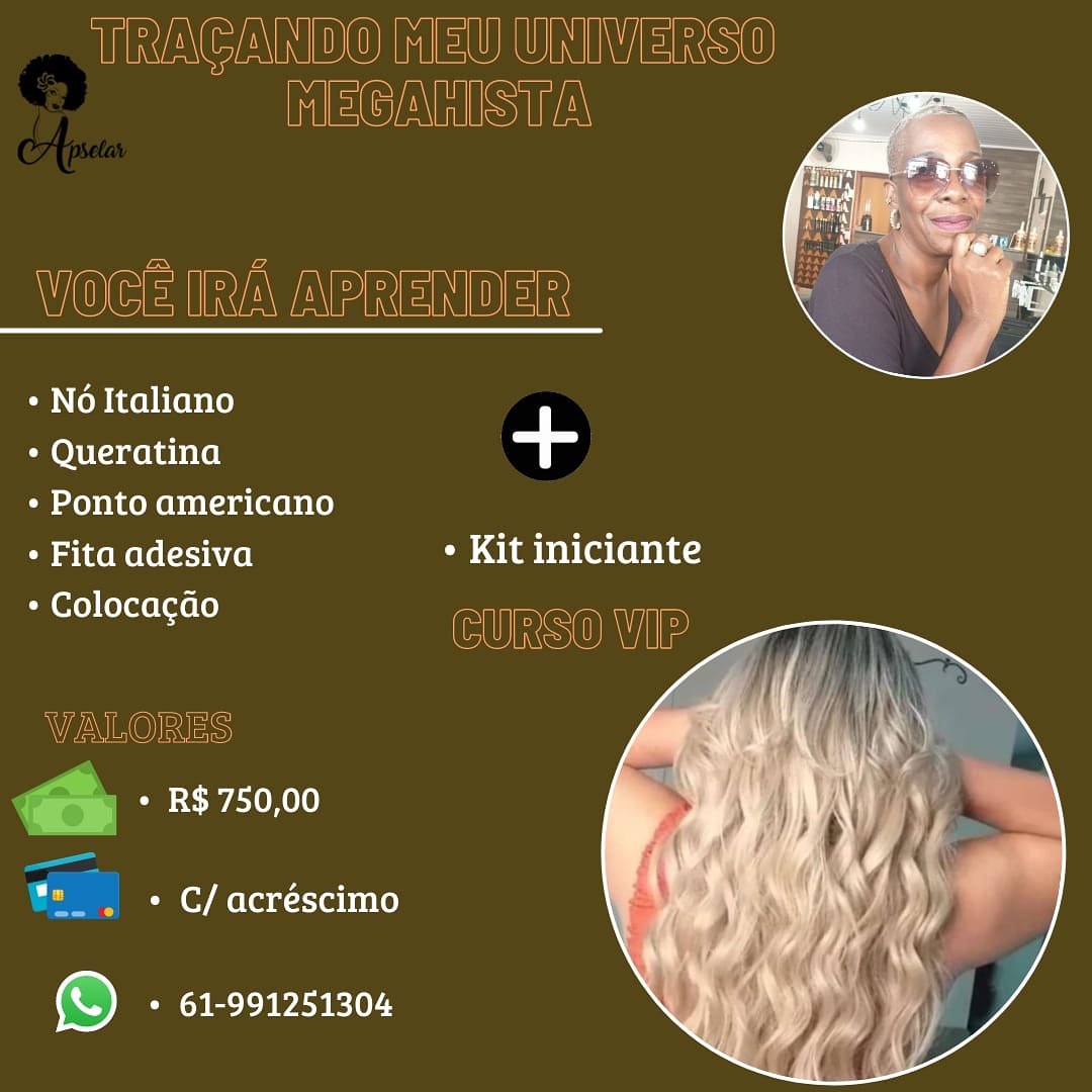 Mão trançando o cabelo